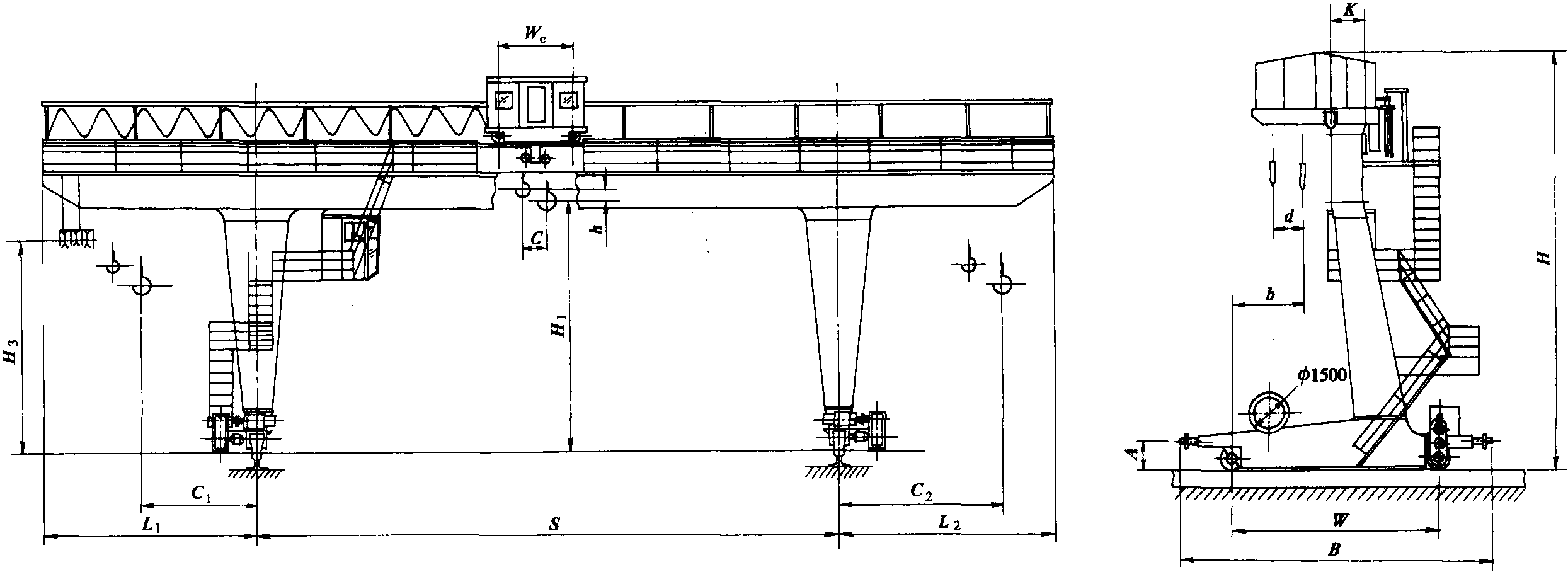 2.3.2 L型門式起重機(jī)